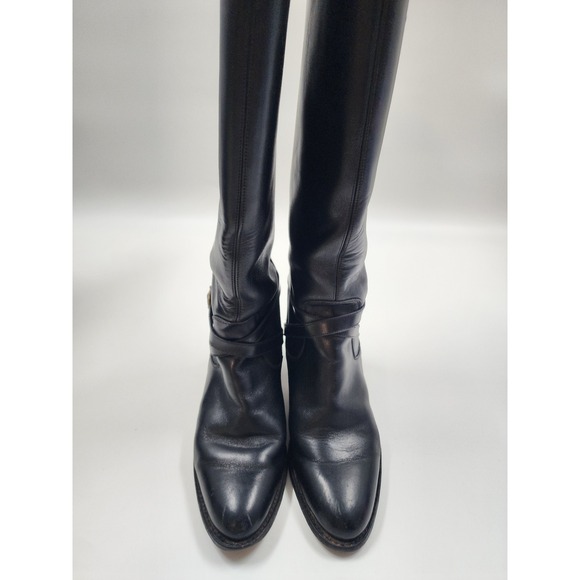 Frye Shoes - Frye Phillip Harness Tall Black Leather Boots Womens 8M Spain 77713 F906